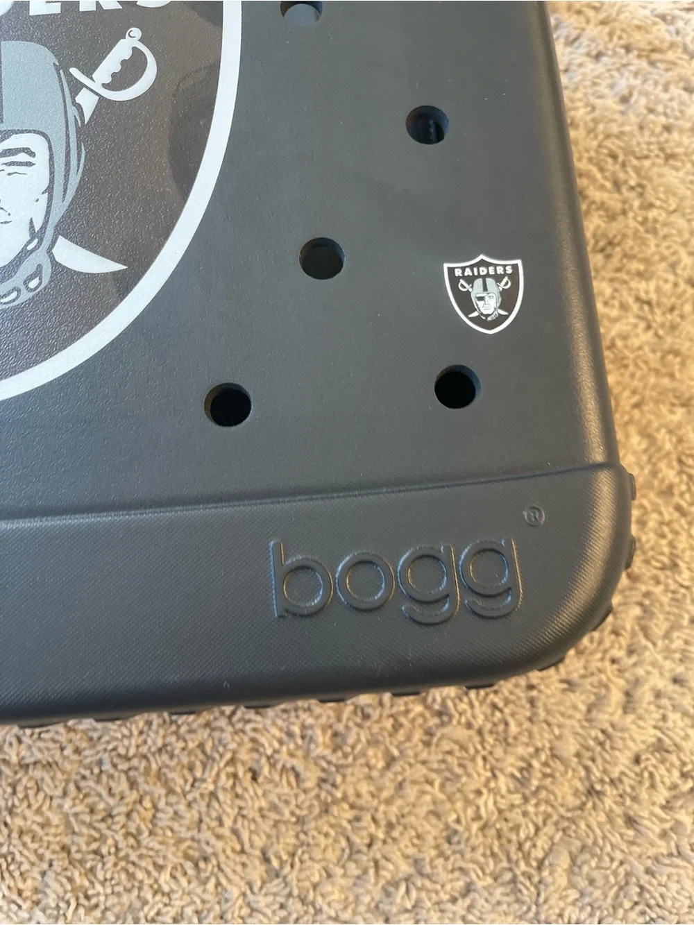 Raiders Black Bogg Tote Bag